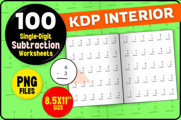 1 Digit Subtraction Worksheets Grade 1