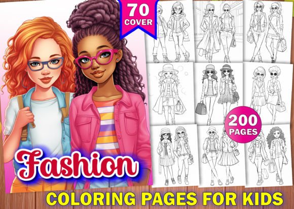 200 Fashion Coloring Book for Kids - KDP: A Creative and Commercial Opportunity for Digital Content Creators