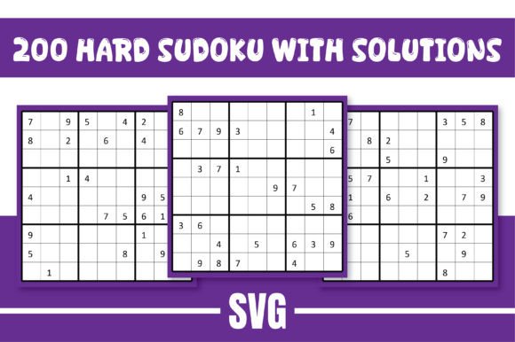 200 Hard Sudoku with Solutions for Adults: A Challenge for the Mind