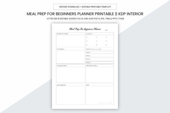 Baking Planner Kdp Printable Interior