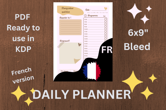 Daily Planner Corlored French Version