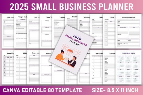 Editable 2025 Small Business Planner: A Comprehensive Tool for Organized Growth