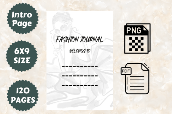 Fashion Journal for Kdp or Self Use