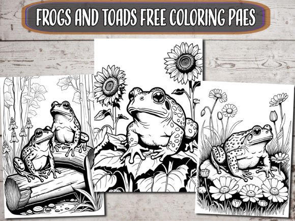 Frogs and Toads Free Coloring Pages: A Creative Escape for Nature Lovers