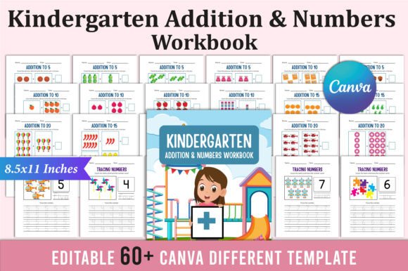 KINDERGARTEN Addition Number Workbook