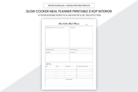 Maximize Your Cooking Efficiency with the Slow Cooker Meal Planner
