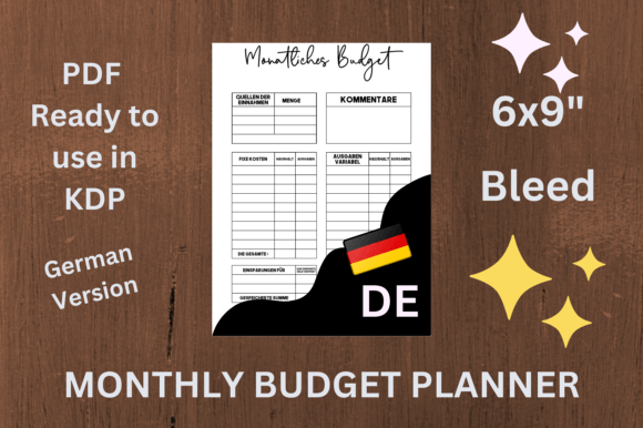 Monthly Budget Planner German