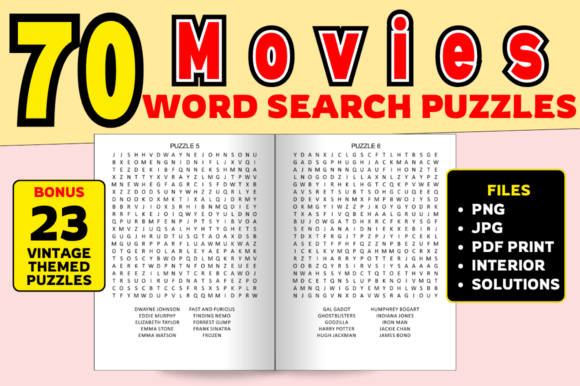 Movie-Themed Word Search Puzzles for KDP: A Creative and Profitable Opportunity